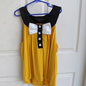 Yellow Top With Bow